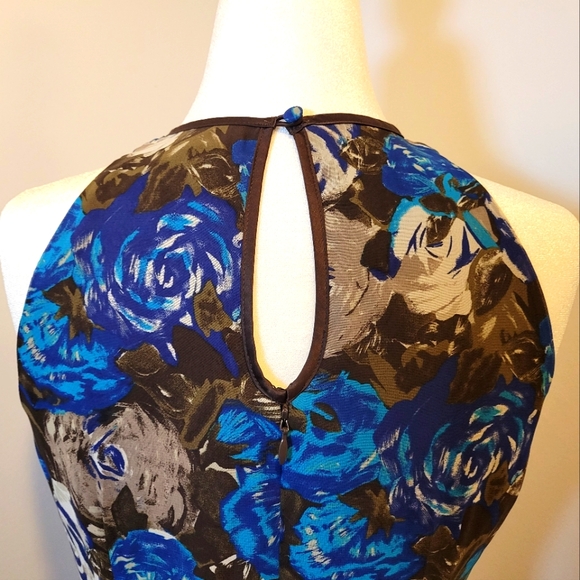 Ann Taylor Sleeveless Floral Women's Dress - Picture 7 of 12